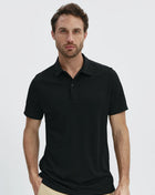 Polo hombre manga corta Negro